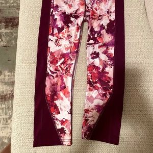 Floral yoga\workout leggings, Size: Small